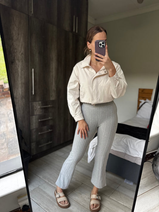 Grey knitted pants (LL)