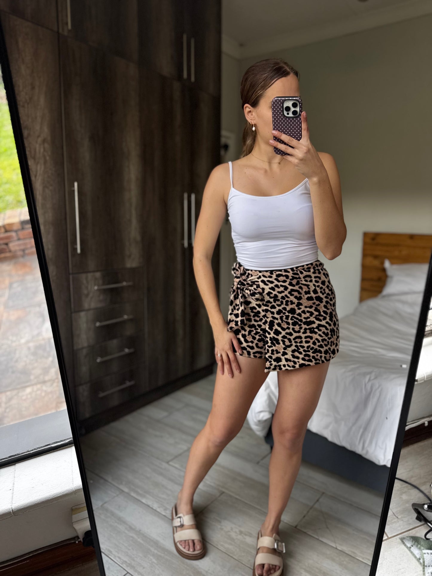 Leopard print skort (RR)