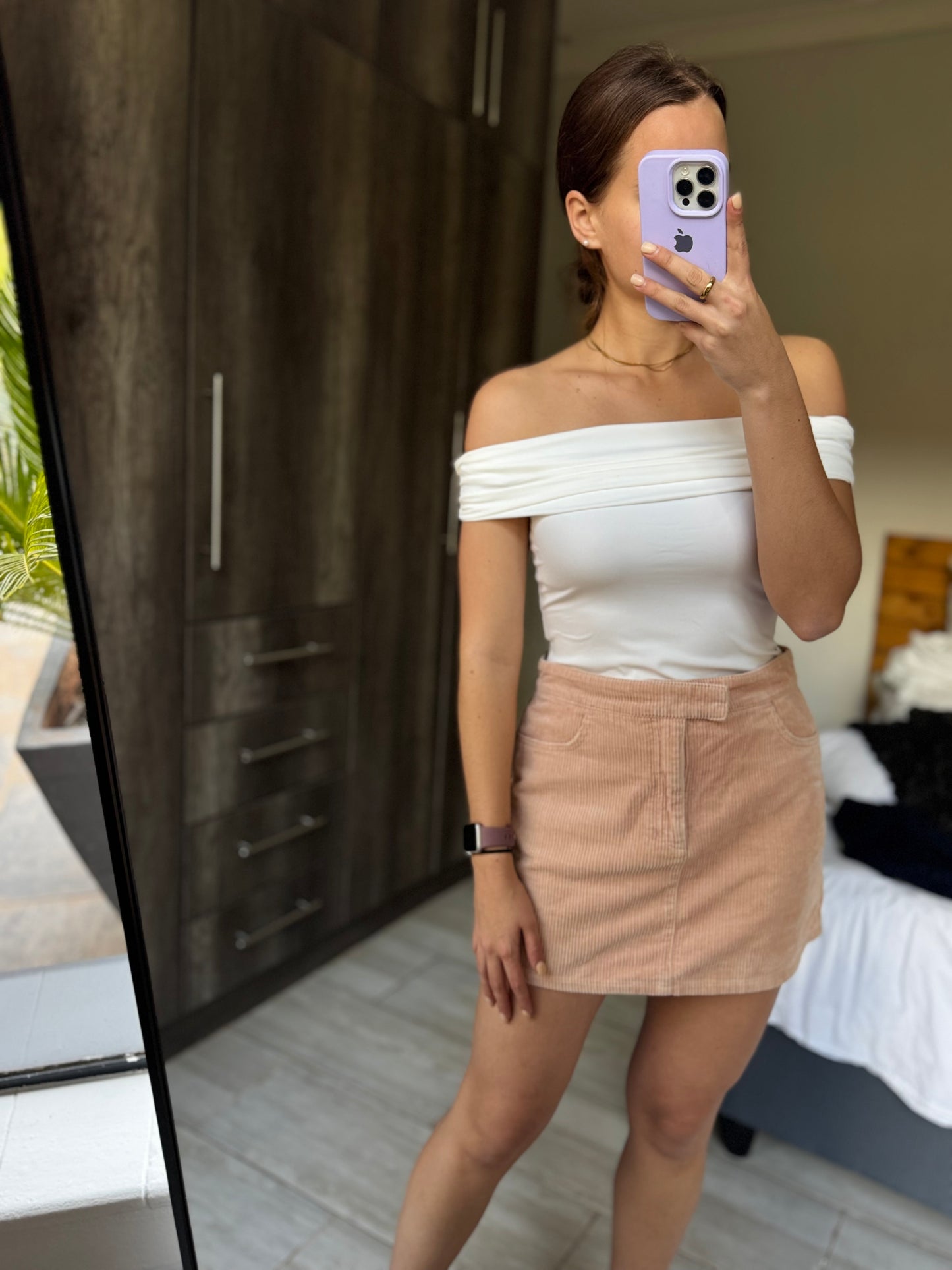 Billabong corderoy skirt (N)