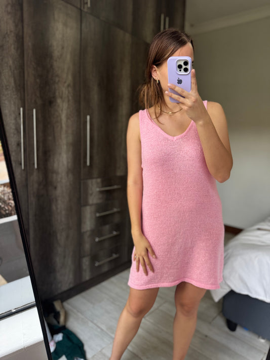 Cotton on pink knitted dress (MMM)