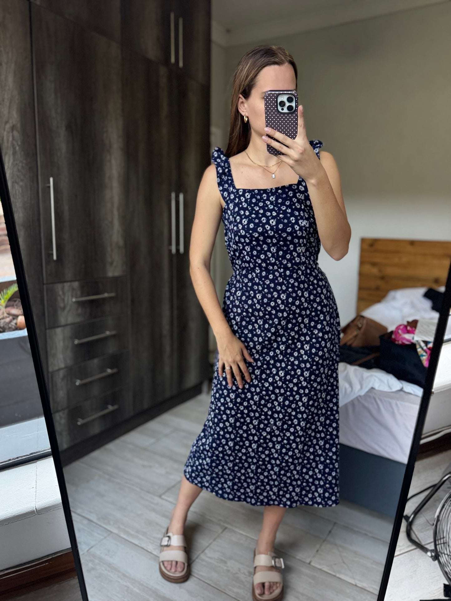 Blue floral dress (QQ)