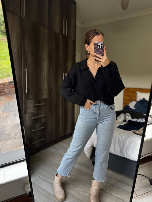 Cotton on black sweater (CC)