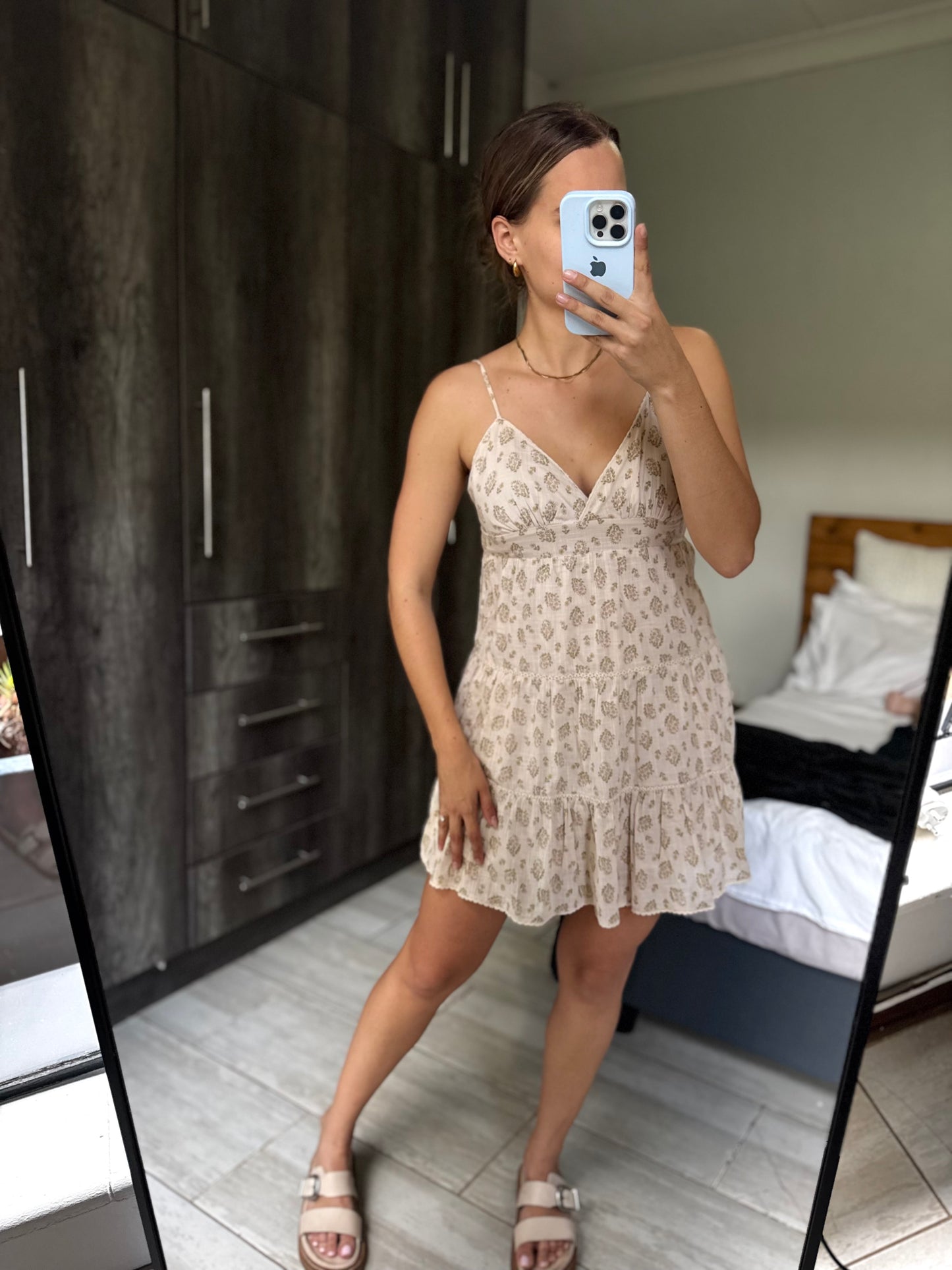Cotton on floral dress (LL)