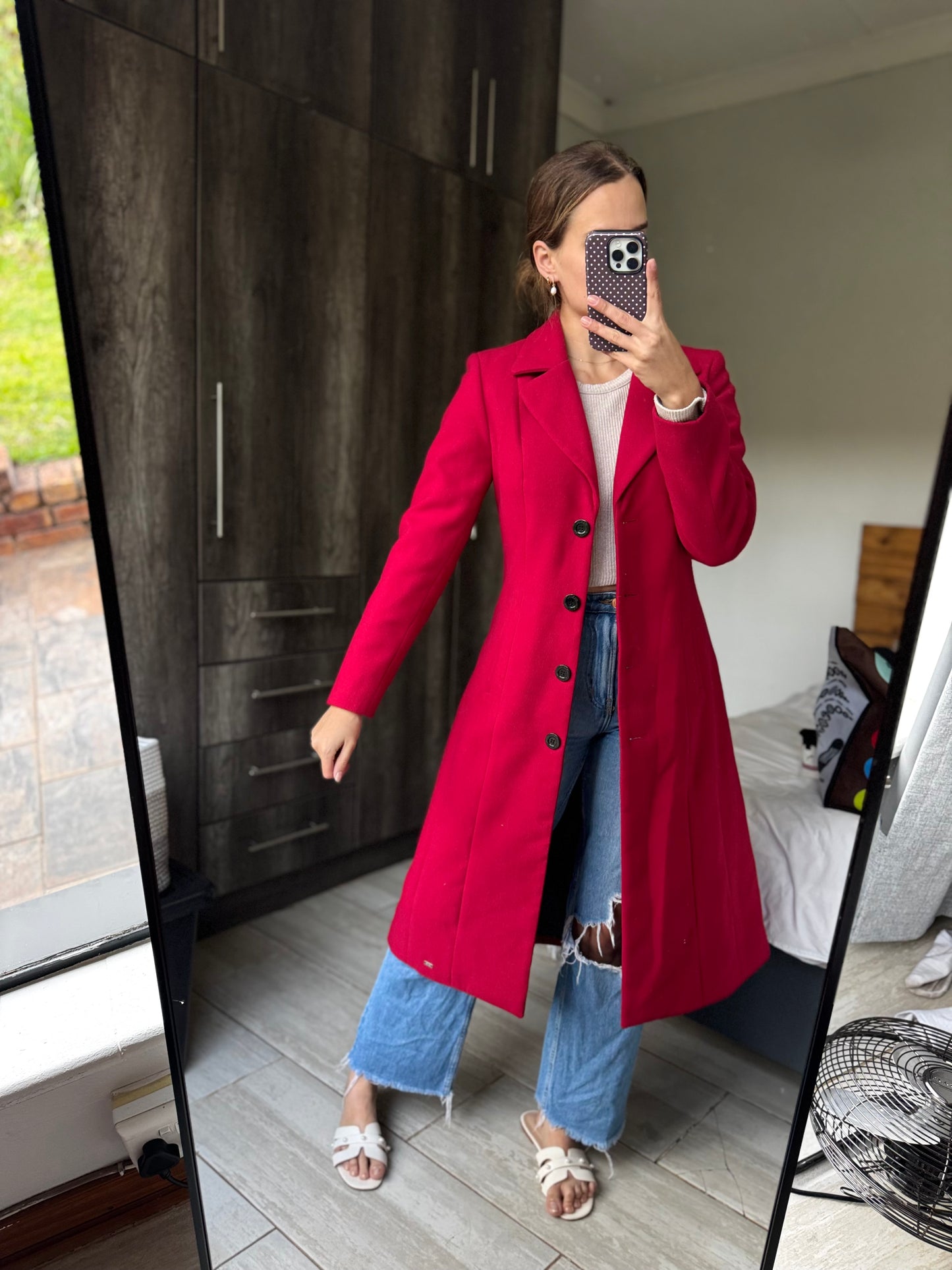 Daniel Hechter red coat (B)