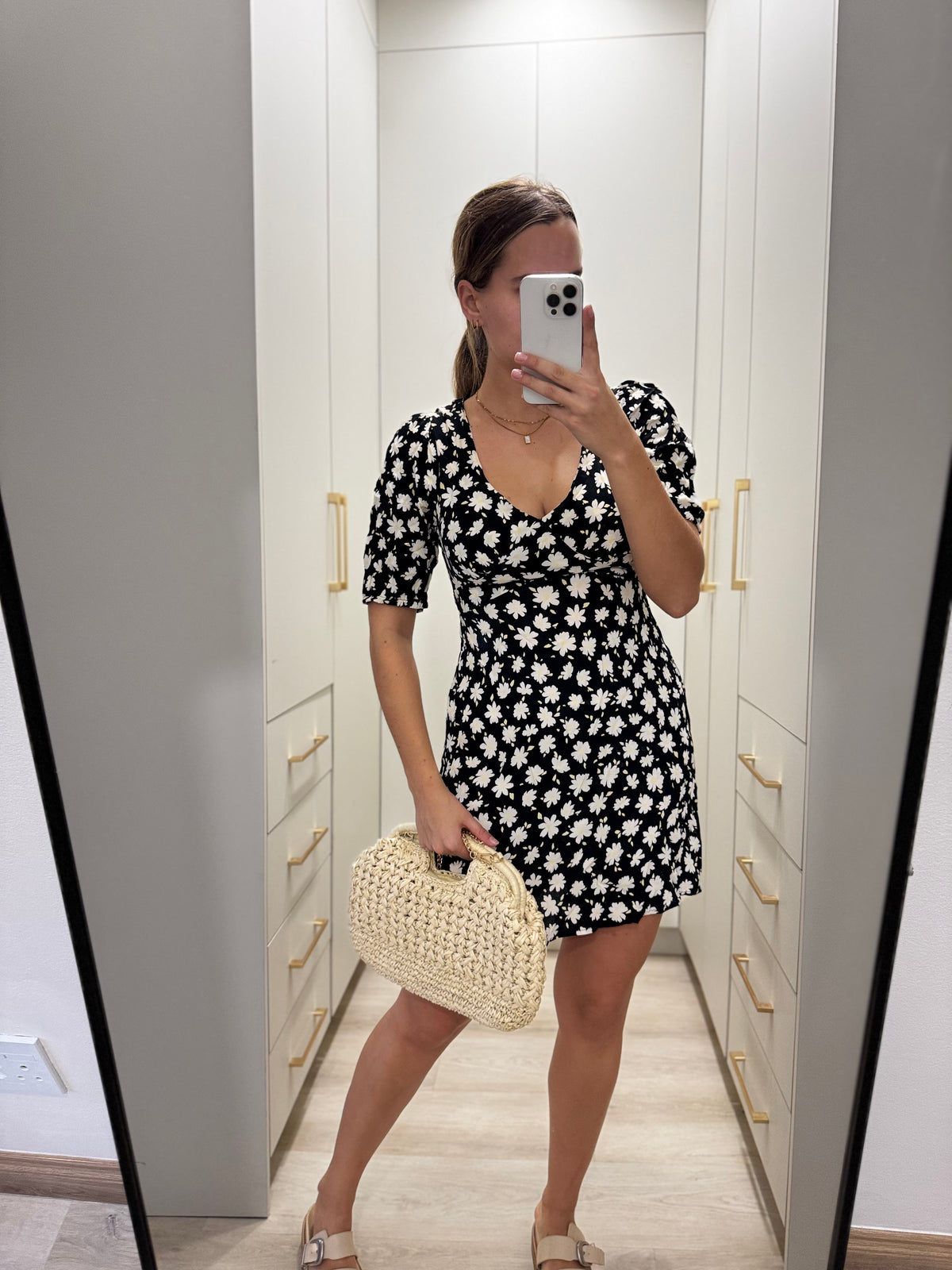 Cotton on floral dress