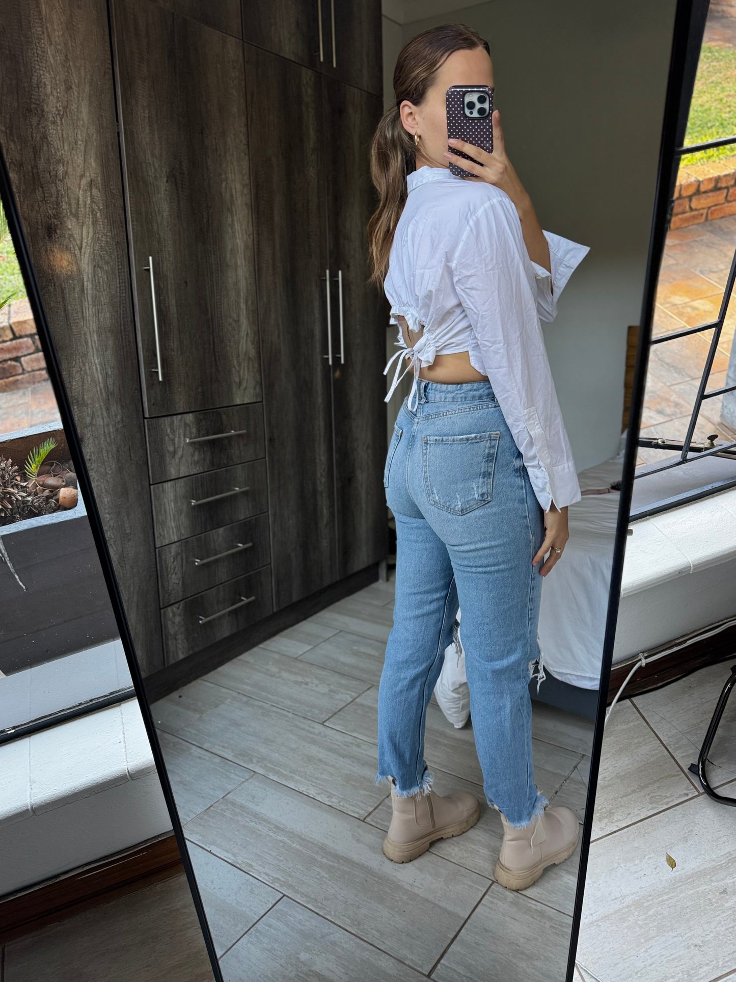 ZARA white top (SS)