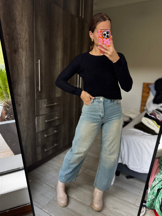 Cotton on black knitted sweater (Q)