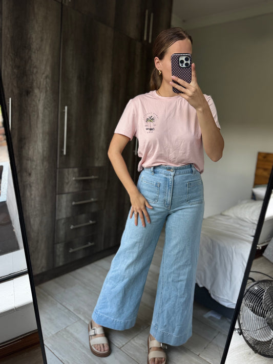 Pink graphic tee (YY)