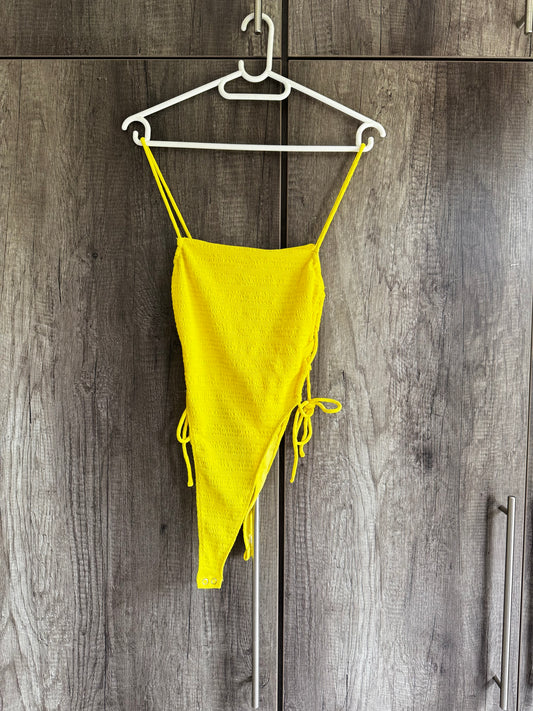 BERSHKA yellow bodysuit (HH)