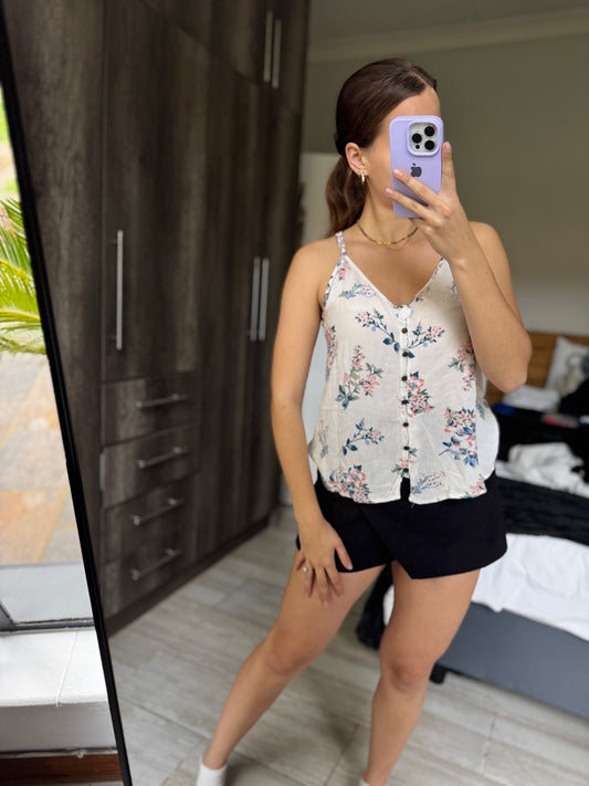White floral top (R)