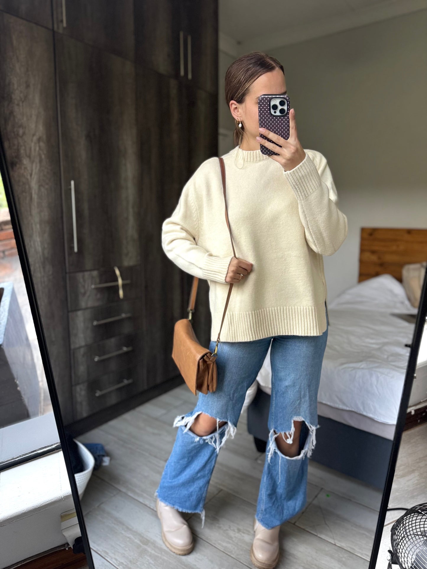 ZARA stunning cream sweater (HH)