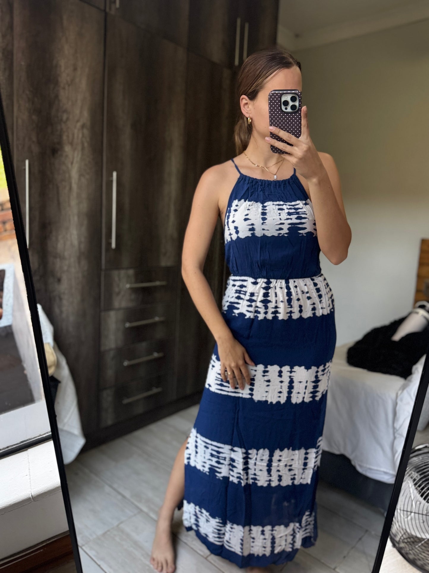 Tie-dye blue dress (TT)