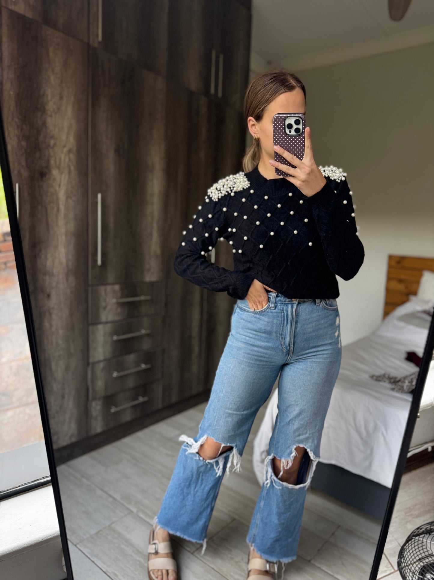 Black pearl sweater (S)
