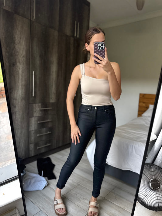 MANGO leather pants (G)