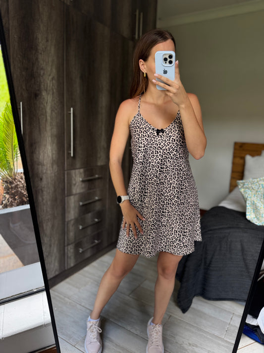 Woolworths leopard print dress (AA)