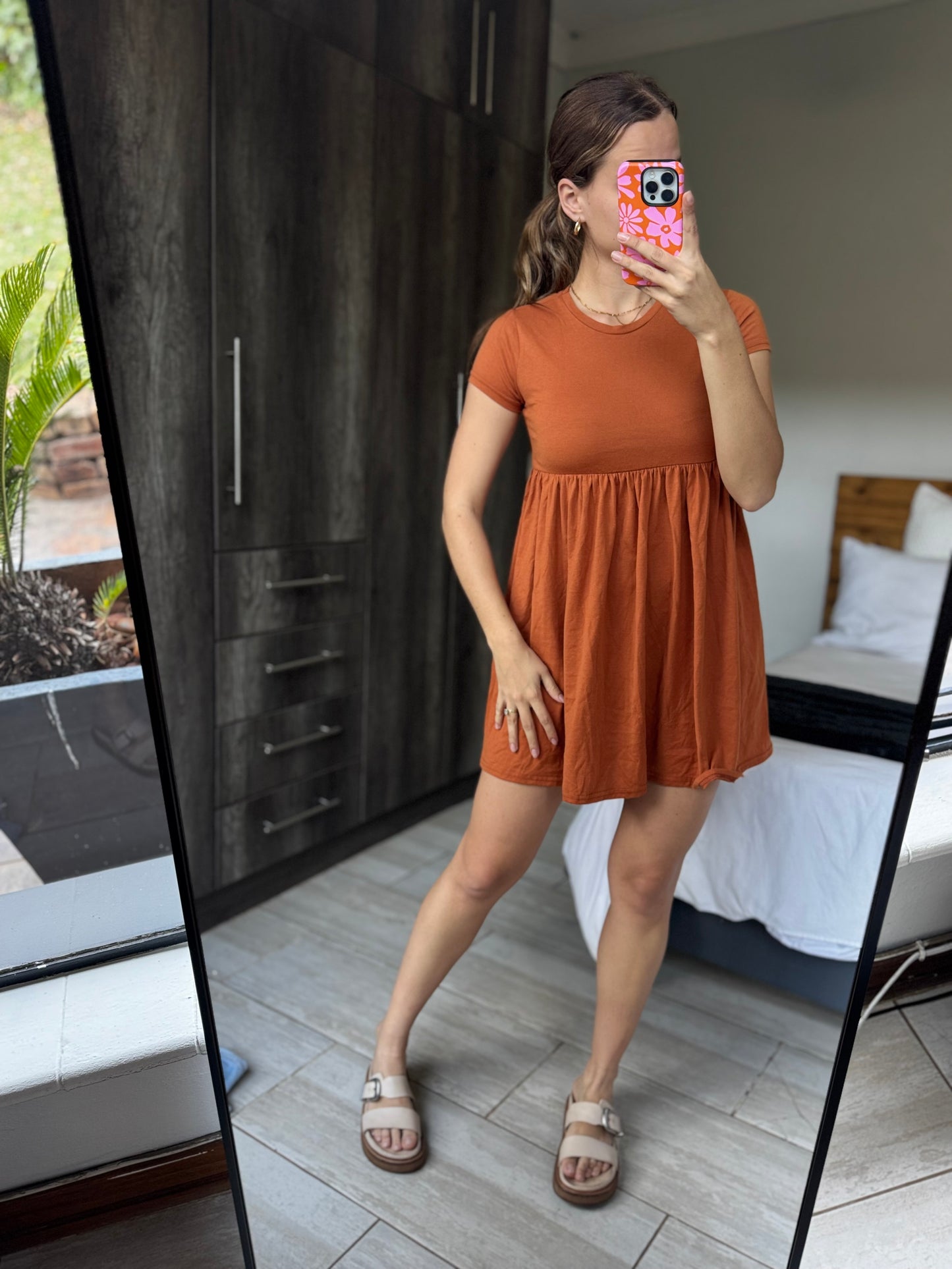 Burnt orange dress (EE)