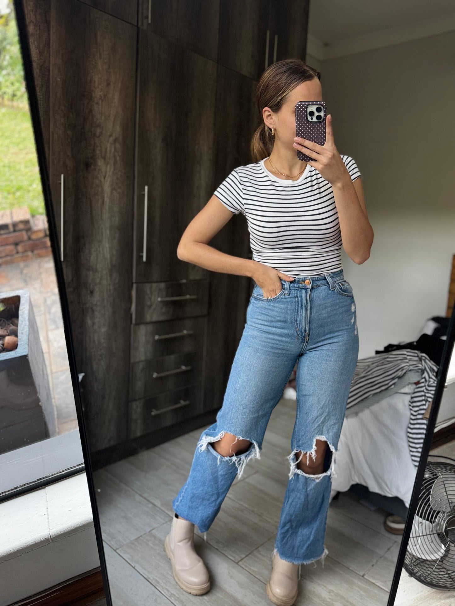 Cotton on striped top (AA)