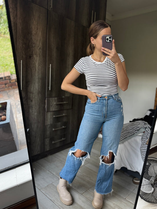 Cotton on striped top (AA)