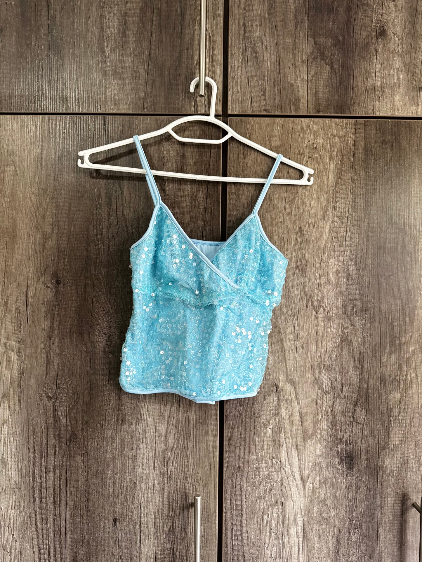 Blue glitter top (III)