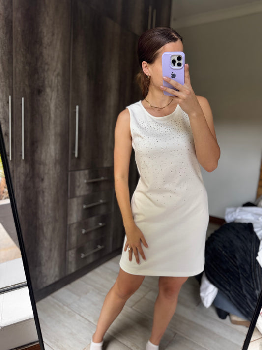 BRAND NEW cream dress (K)
