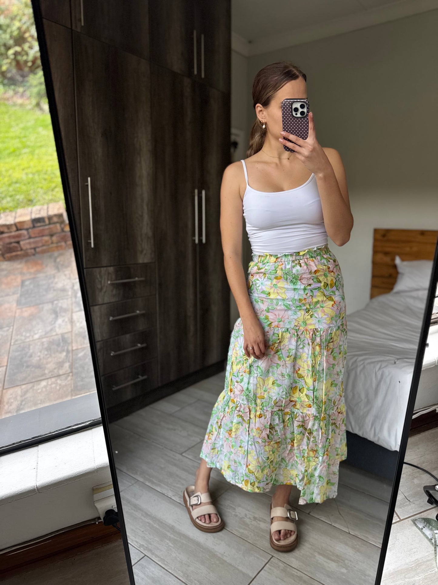 Cotton on floral skirt (RR)
