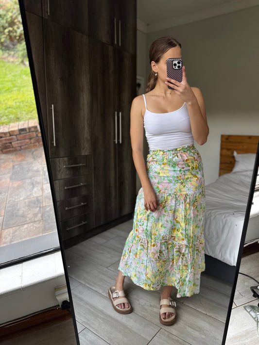 Cotton on floral skirt (RR)