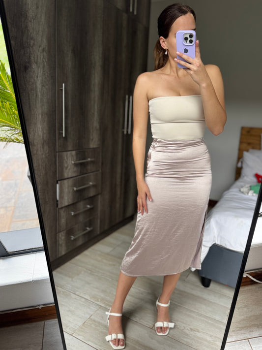 Stradivarius silky skirt (HH)