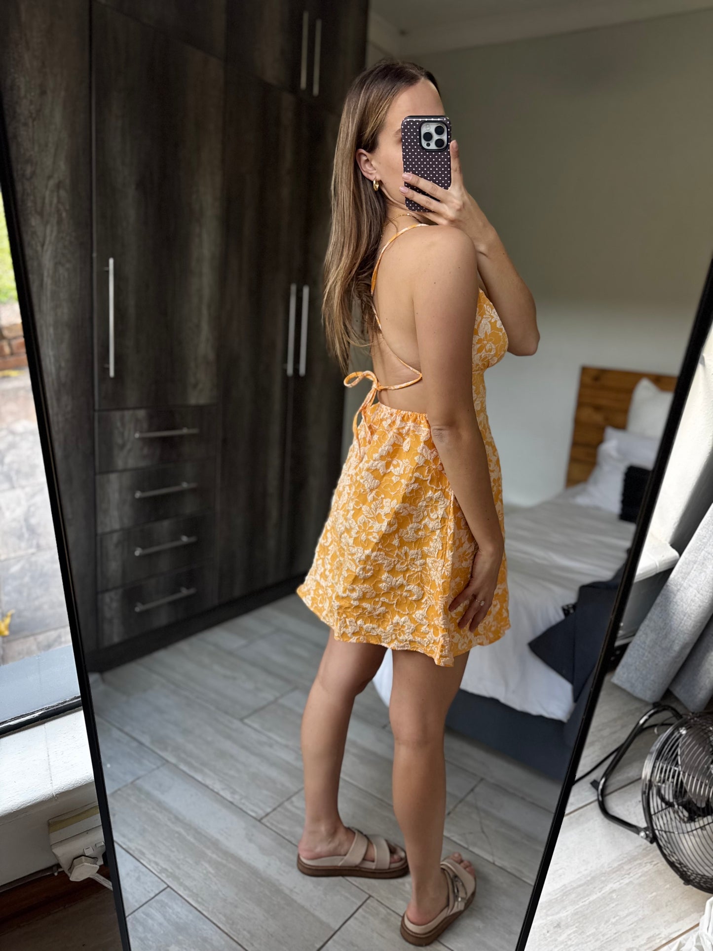 Yellow floral dress (YY)