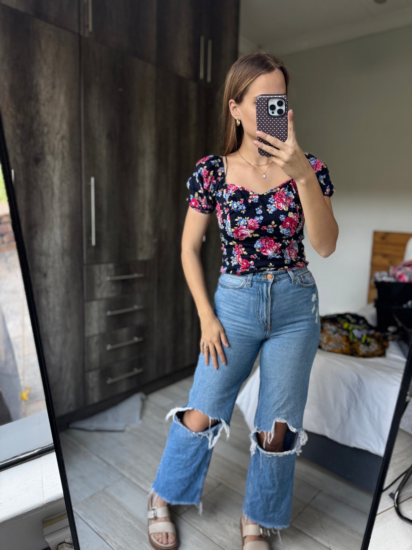 Brand New floral top (WW)