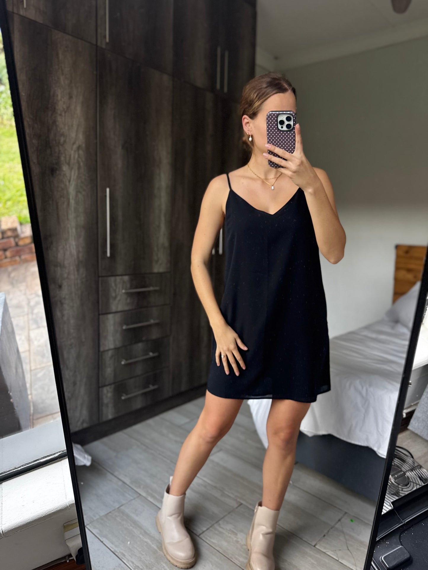 Cotton on black dress (D)