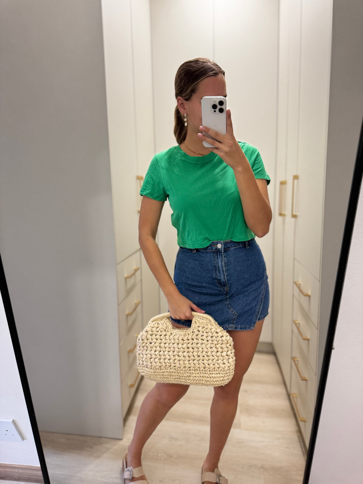 Cotton on green baby tee (K)