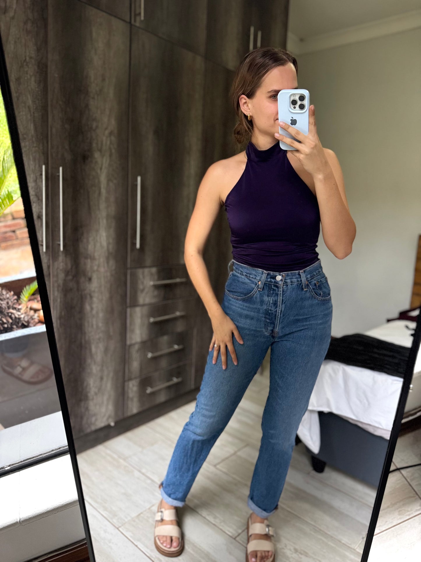 Brand New dark purple top (X8)