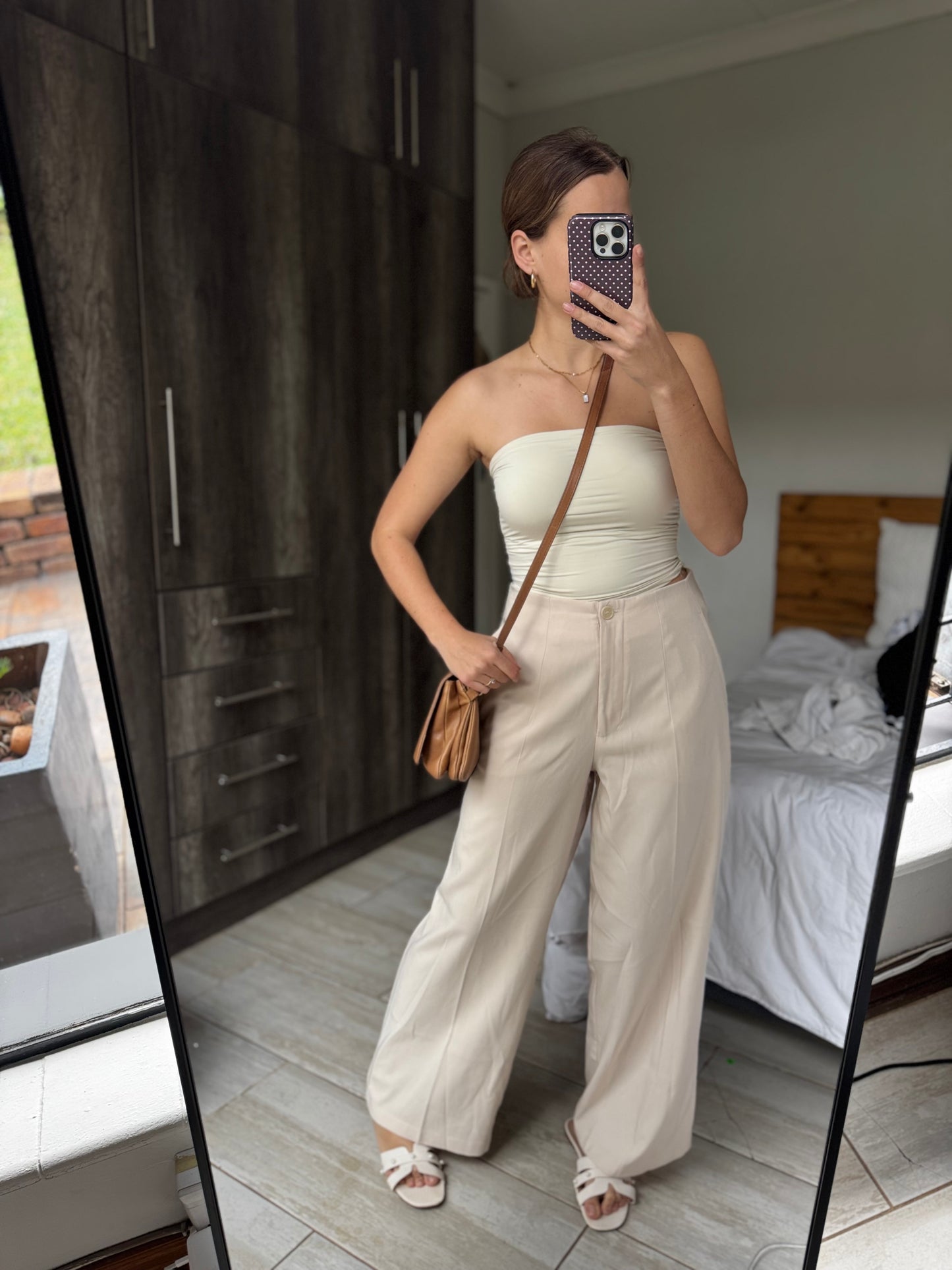 Cream pants (L)