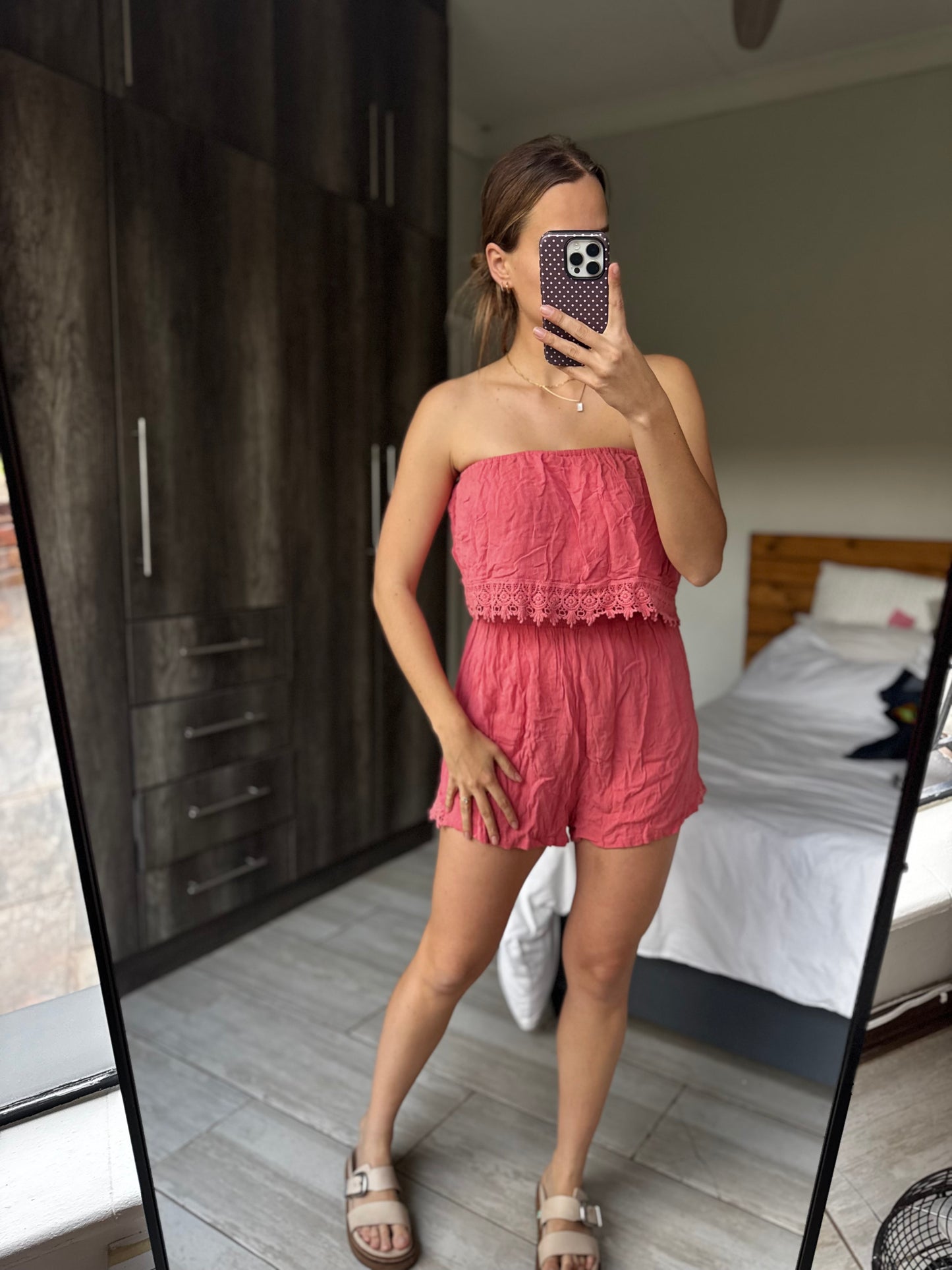 Cotton on pink jumpsuit (A)