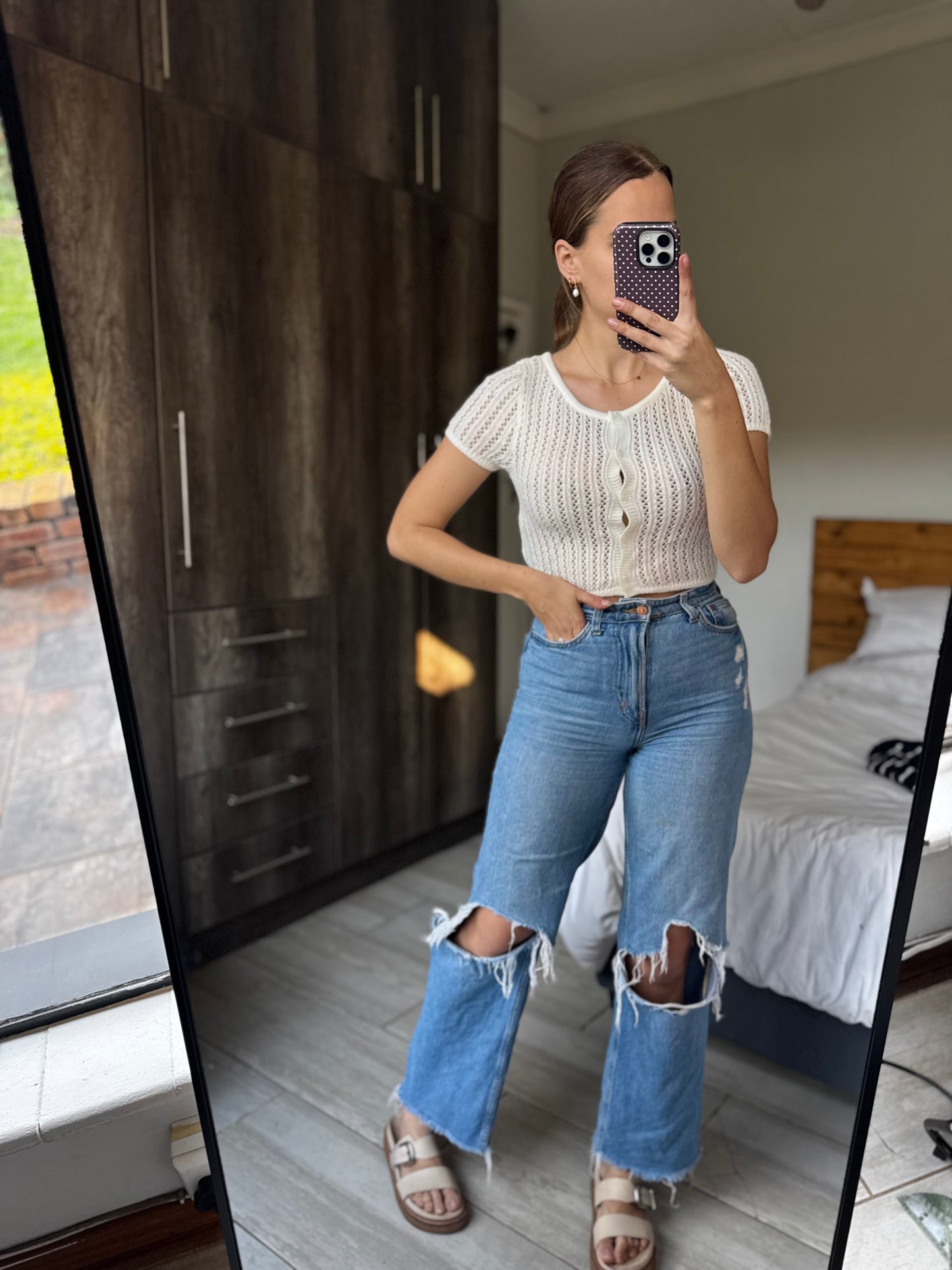 H&M cream knit top (RR)