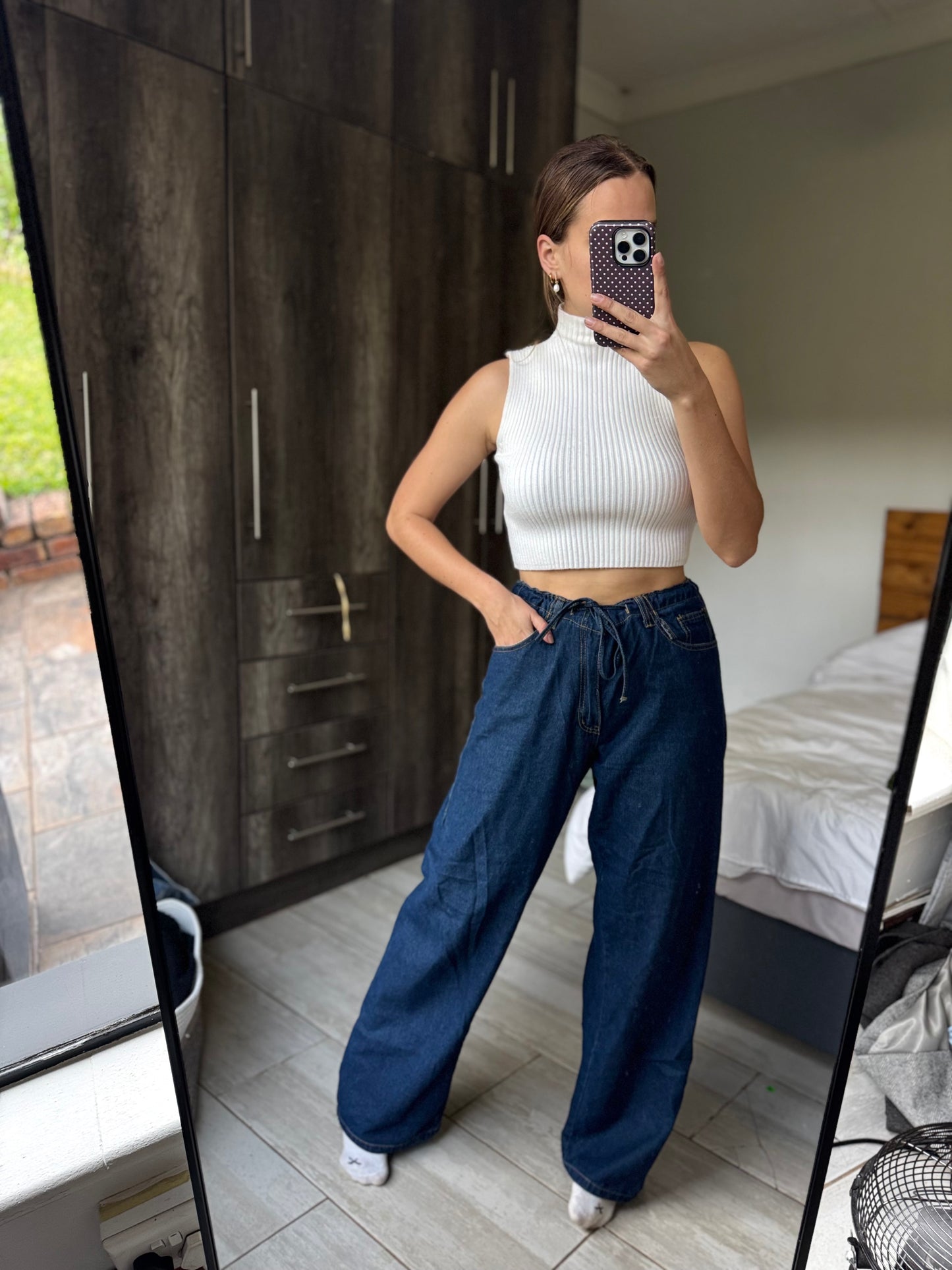 Wide legged denim jeans (HH)