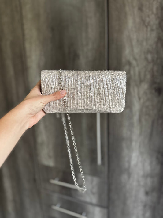 Brand New glitter clutch bag (P)