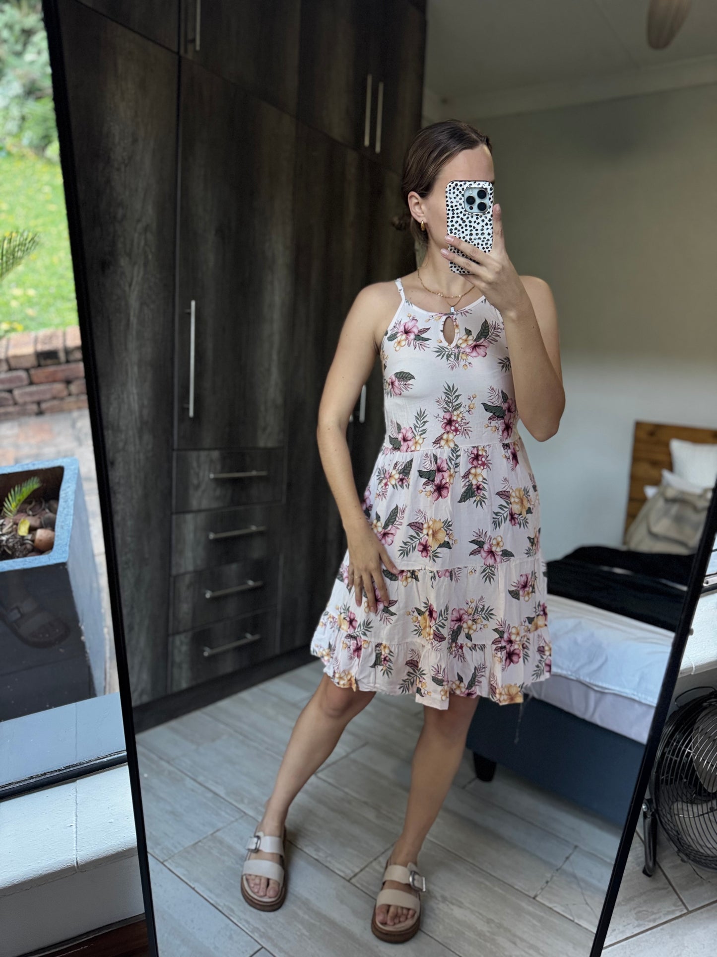 Pink floral dress (A)