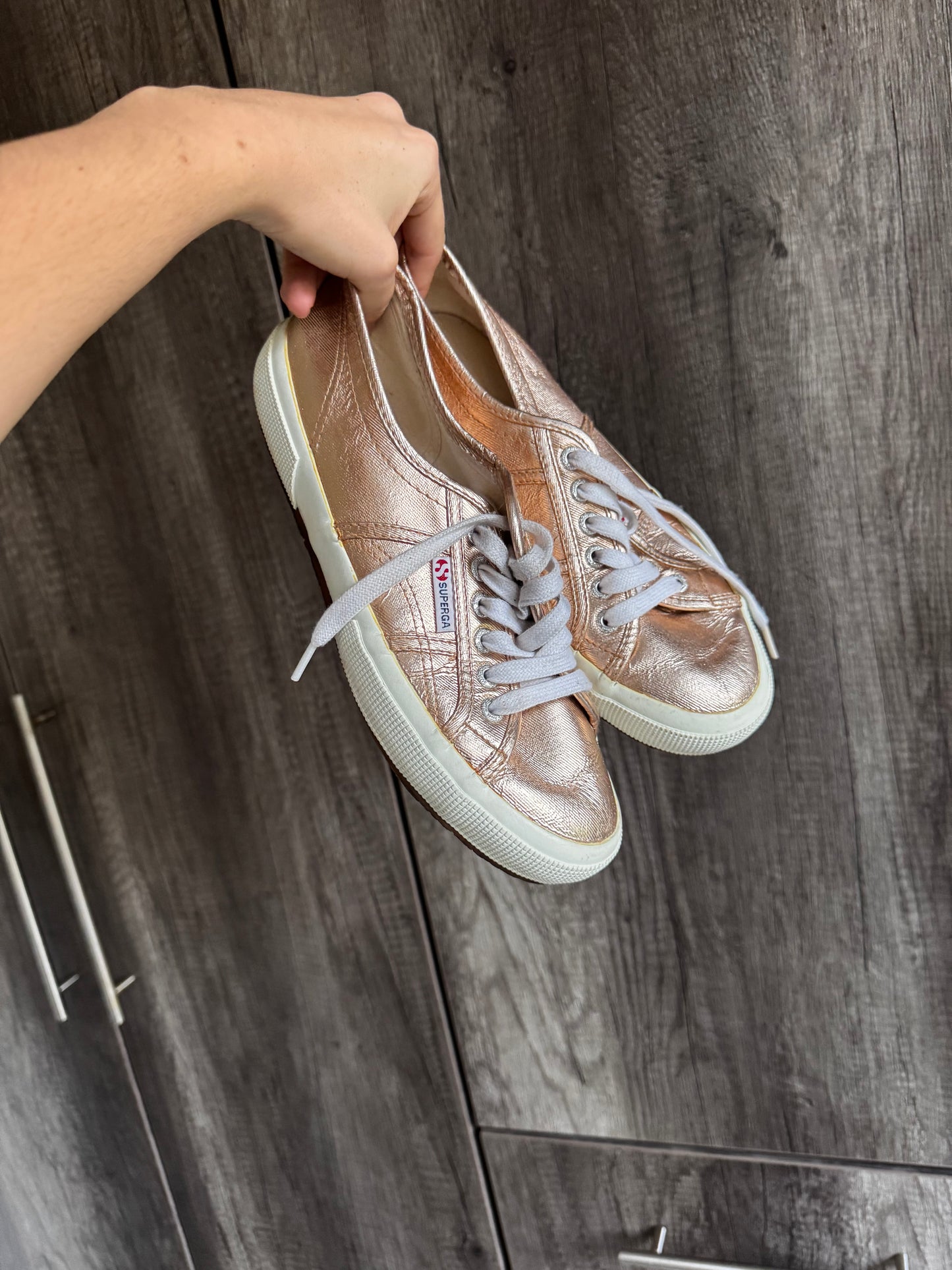 Superga rose gold sneakers (D)