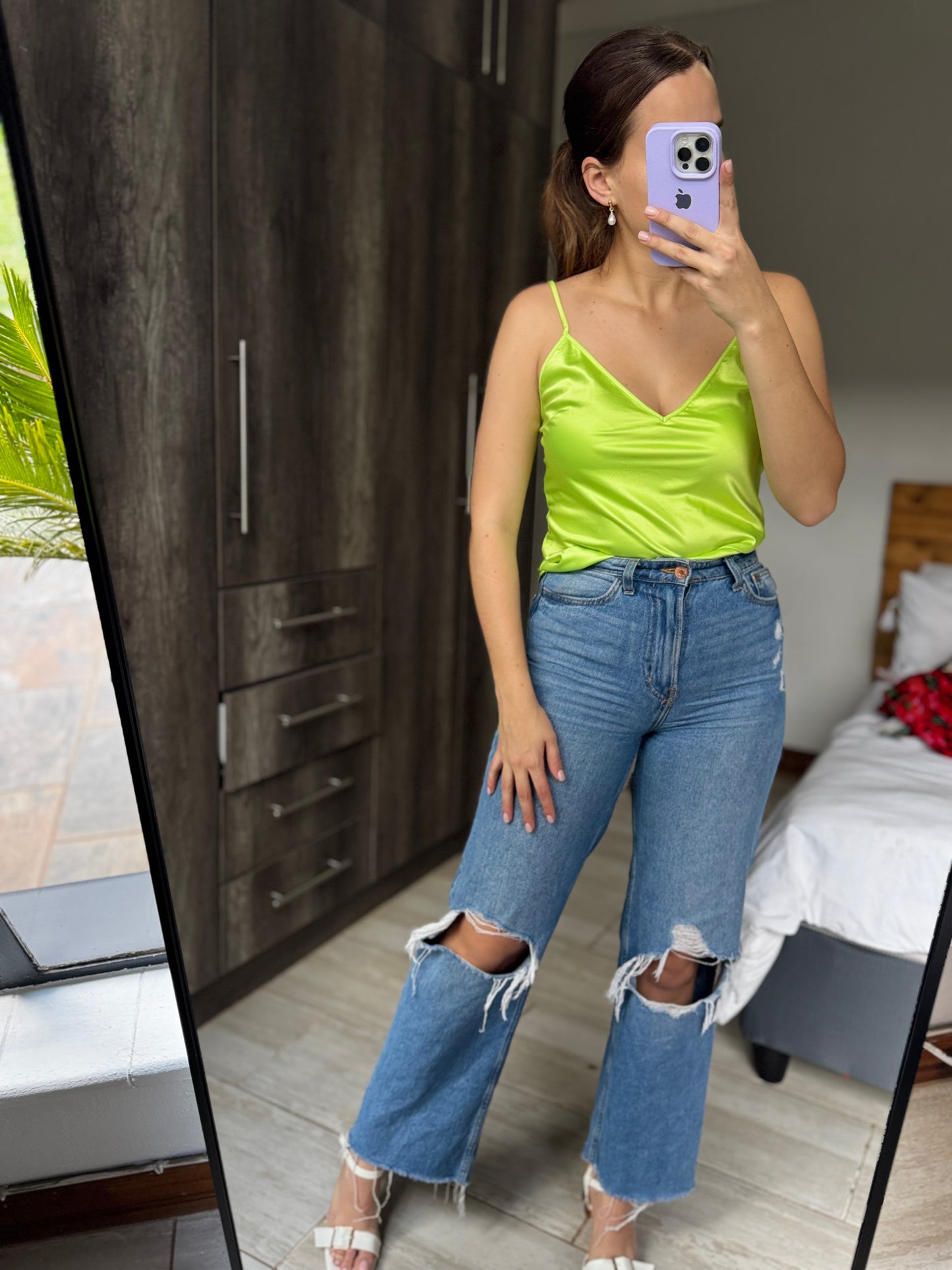 ZARA green top (HH)