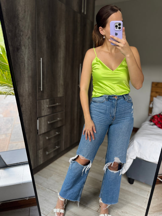 ZARA green top (HH)