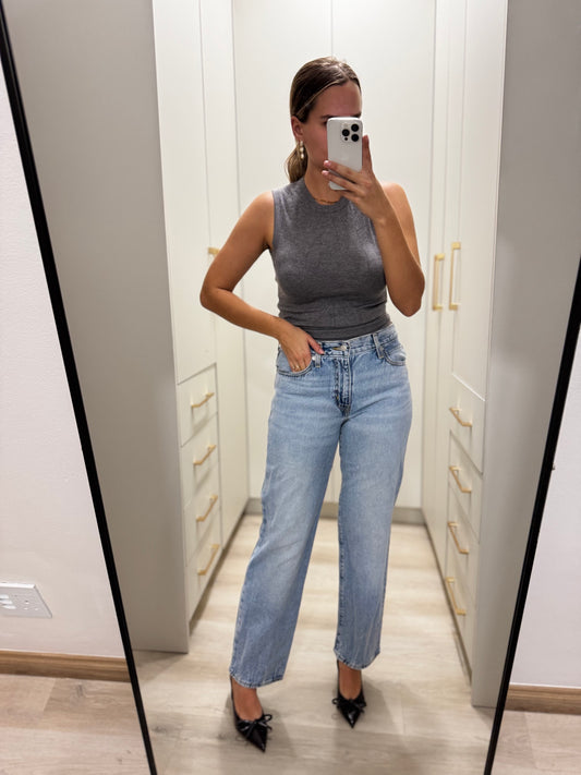ZARA grey ribbed tank (HH)