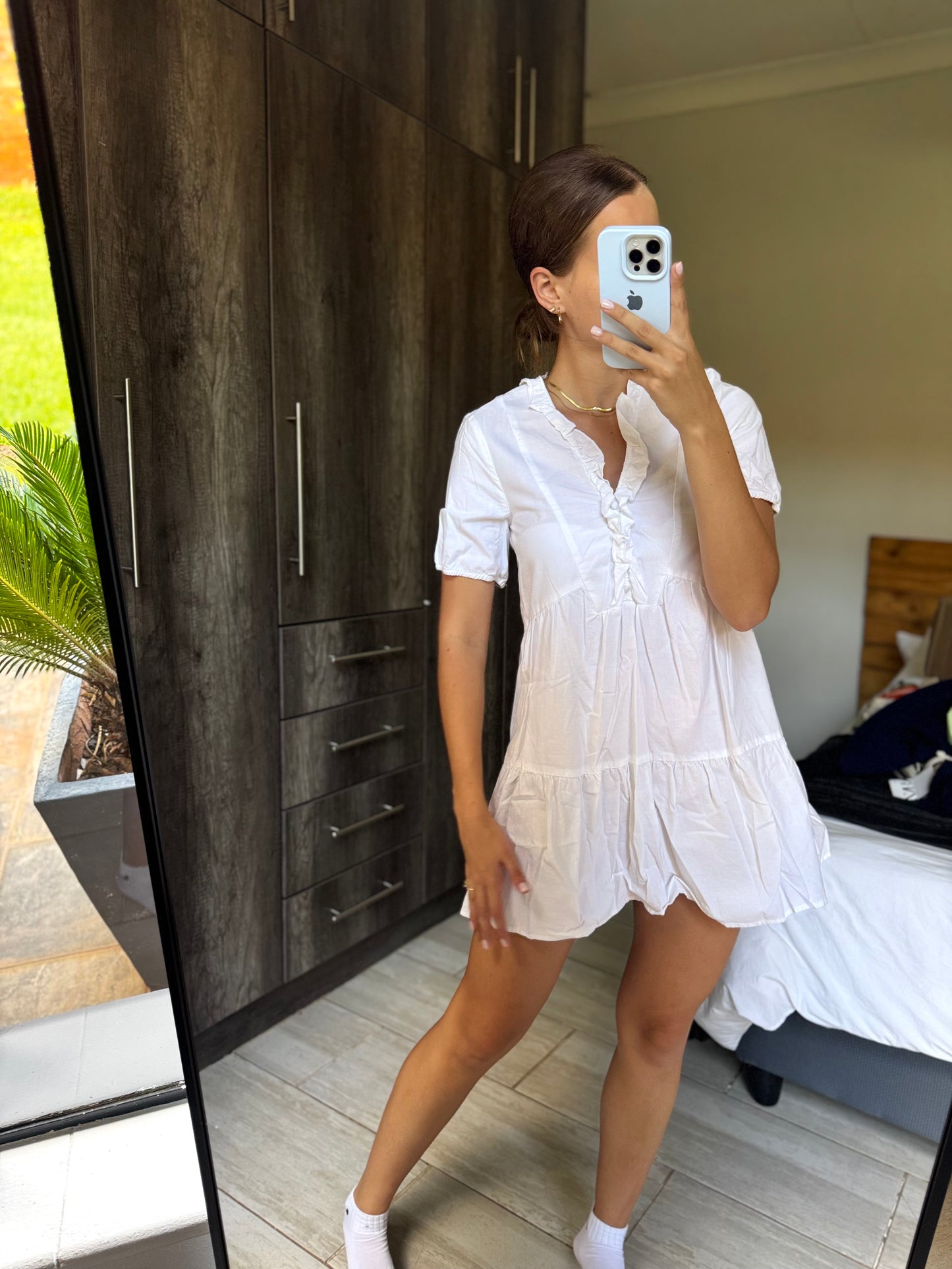 ZARA white pretty dress (HH)