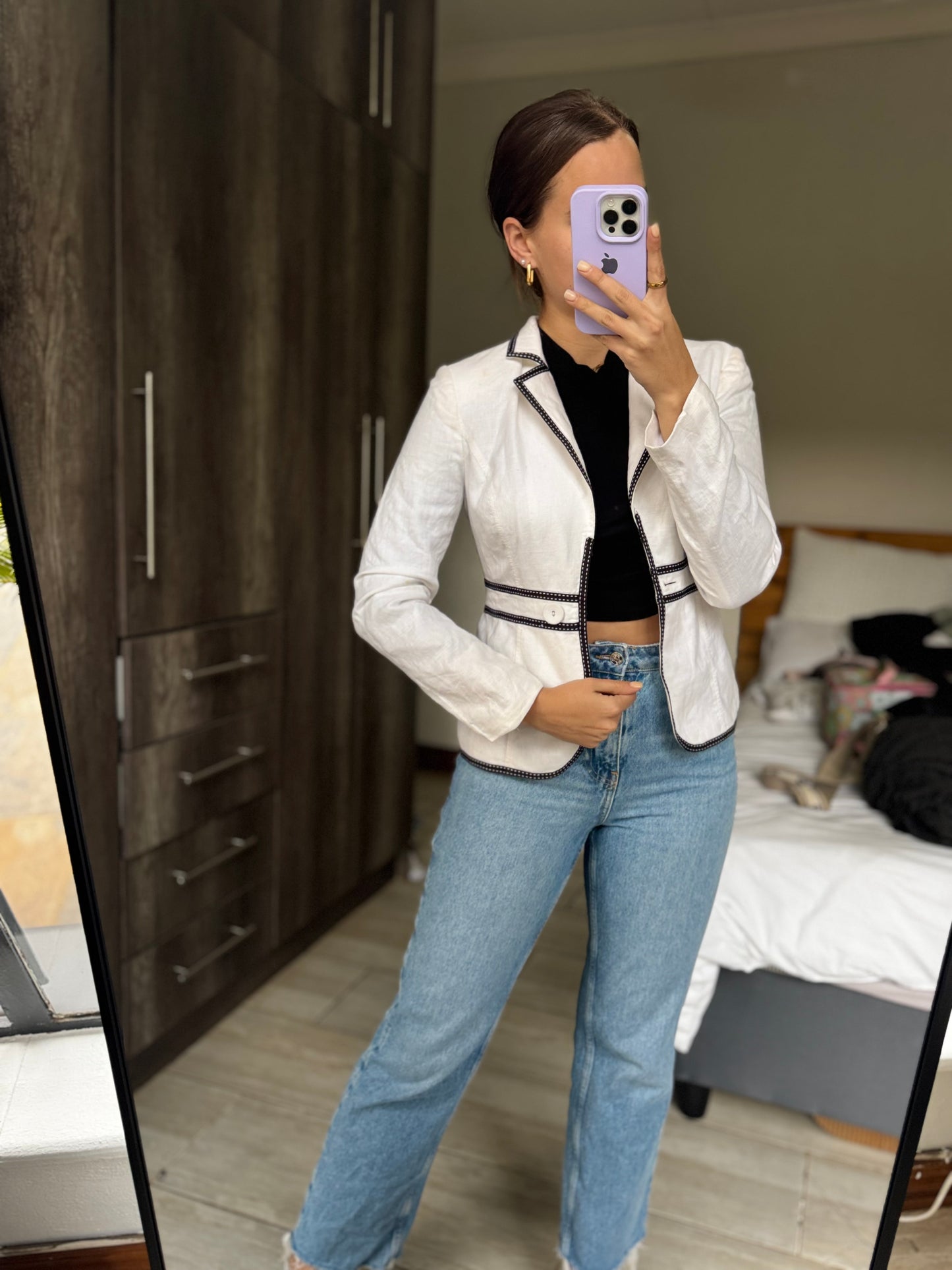 Woolworths white blazer (BB)