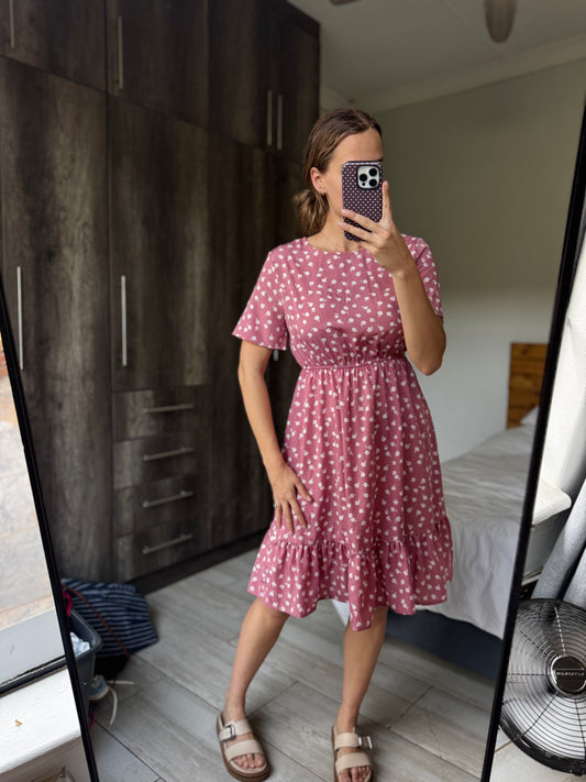 Pink floral dress (AA)