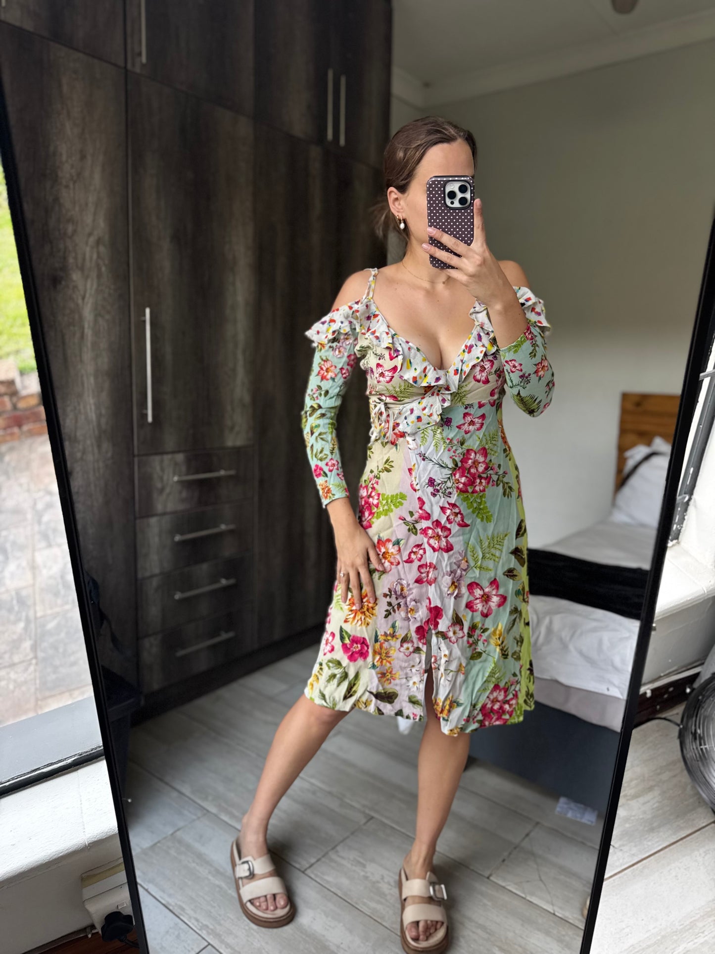 Floral wrap dress (LL)