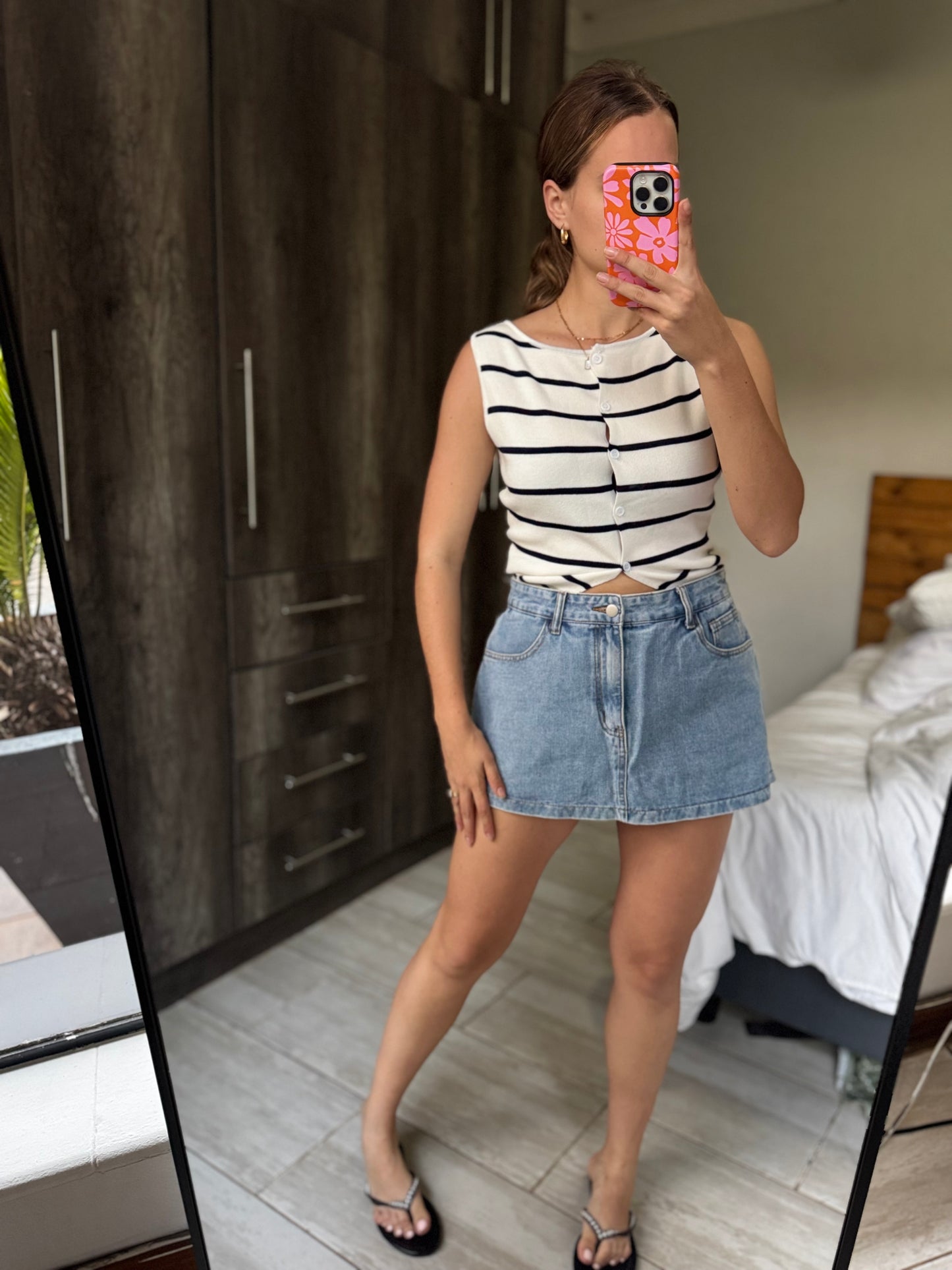 Denim skort (P)