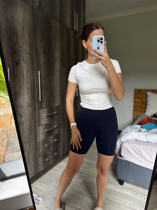 Cotton on navy biker shorts (X7)