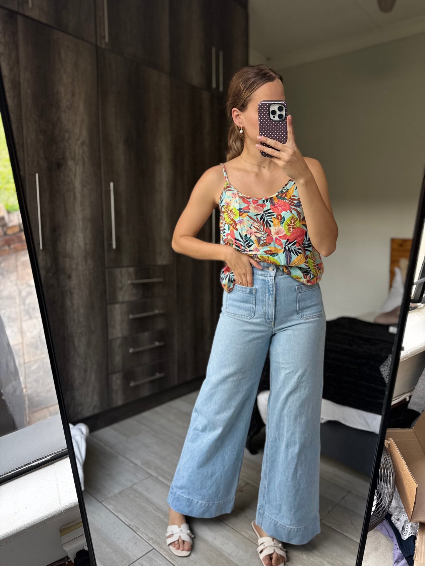 Pretty floral top (P)