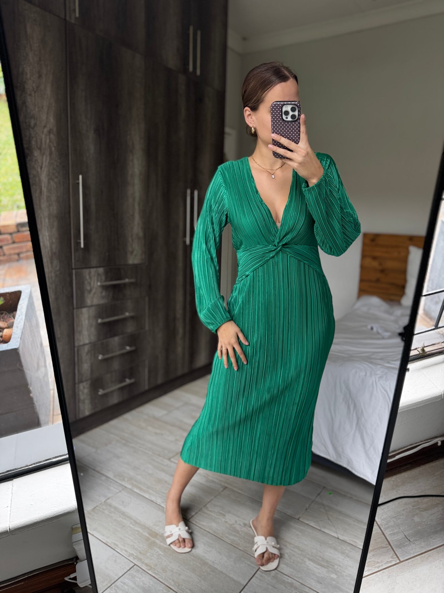 Stunning green dress (L)